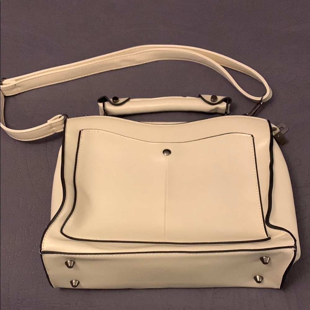 Elegant Italian White Handbag NWOT